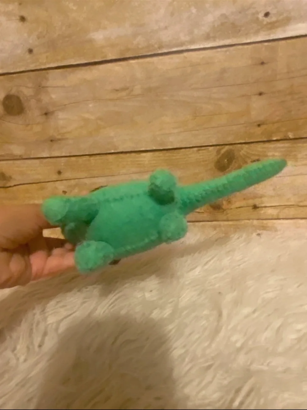 Christmas  Felt Santa riding Dinosaur Felt Ornament